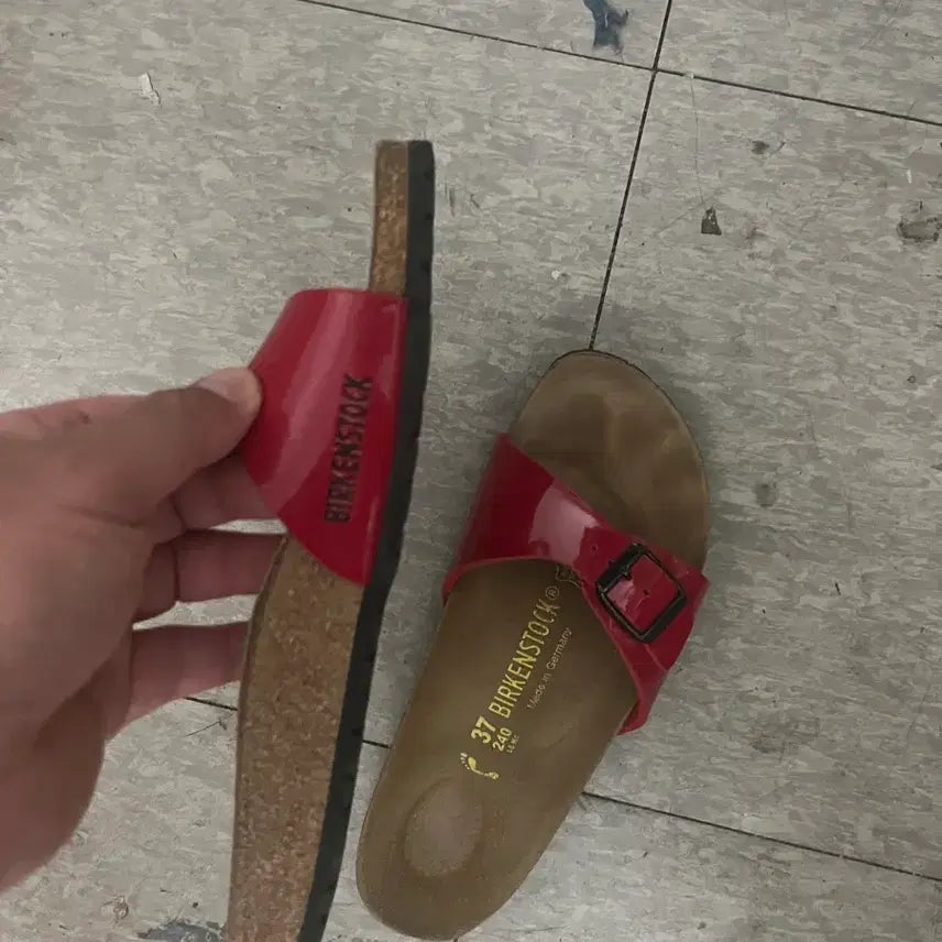 [BUNJANG] Birkenstock Madrid Red 240 Sandals / 버켄스탁 마드리드 레드 240