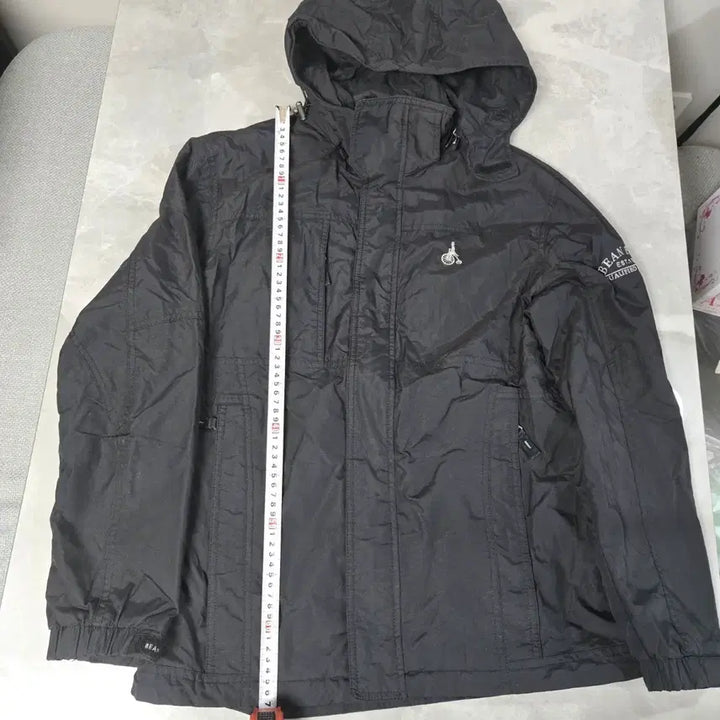 [BUNJANG] Beanpole Black Hooded Windbreaker Jumper / 빈폴 블랙 후드 바람막이 점퍼