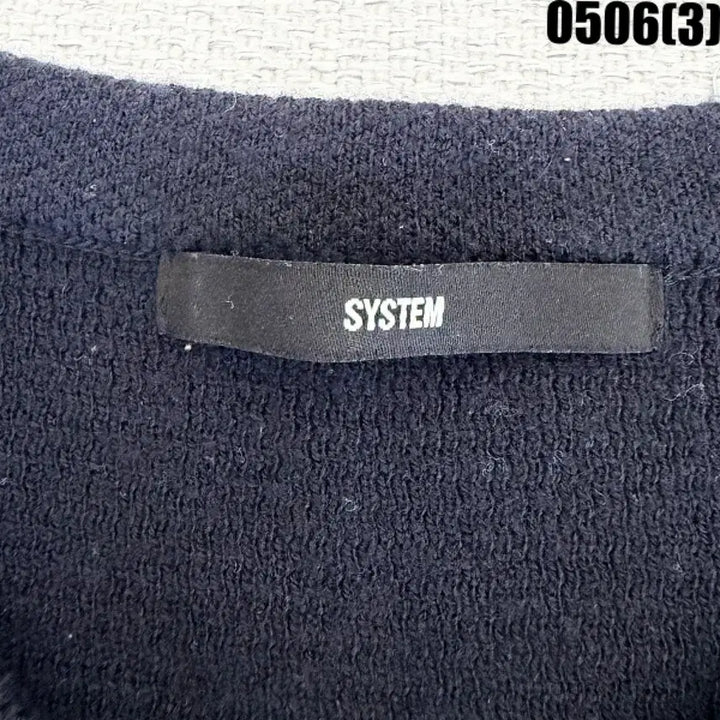 [BUNJANG] SYSTEM Black/Ivory Stripe Knit Top Size 105 / 105 시스템 검정/아이보리 스트라이프 니트 0506(3)