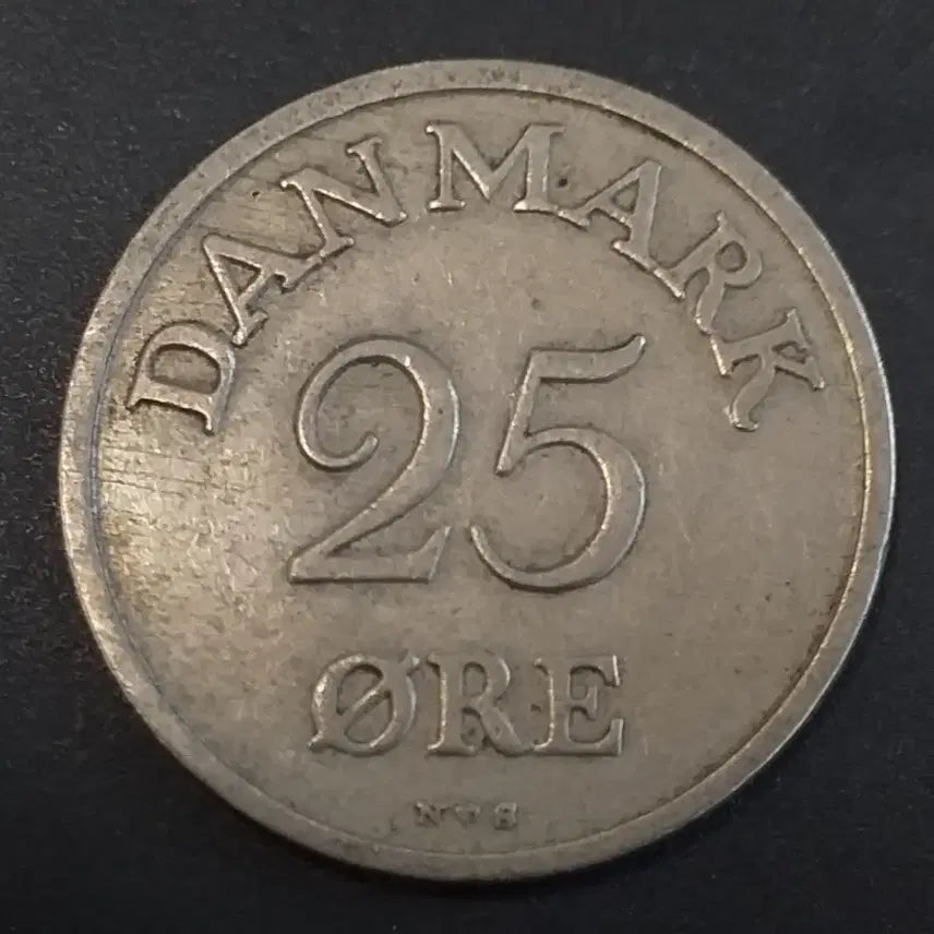 [BUNJANG] 1950 Denmark 25 Ore Coin / 1950년 덴마크 25 오레 동전 w856