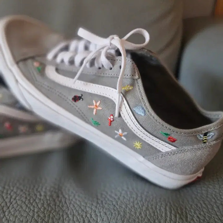 [BUNJANG] Vans Old Skool Daffodil Garden Party Drizzle Sneakers / 반스 올드스쿨  데이퍼드 가든파티 드리즐스니커즈