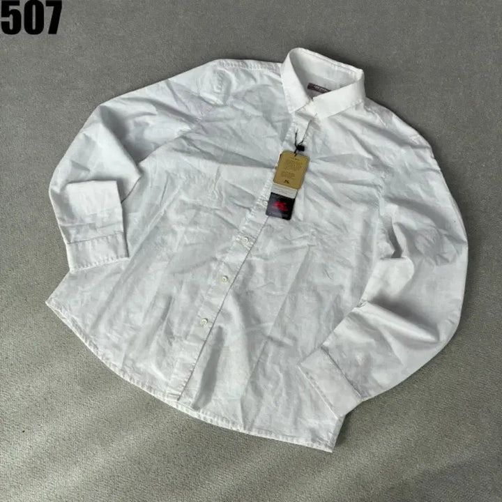 [BUNJANG] Golping White Long-Sleeve Shirt Size 100 / 골핑 화이트 남방 셔츠 긴팔 새상품 100