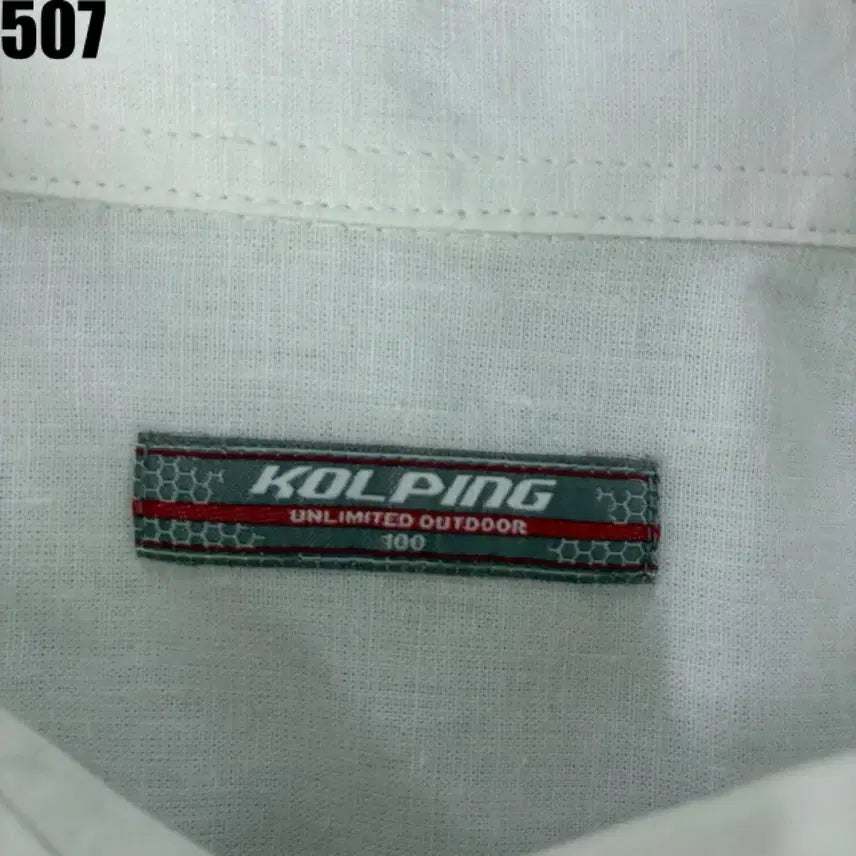 [BUNJANG] Golping White Long-Sleeve Shirt Size 100 / 골핑 화이트 남방 셔츠 긴팔 새상품 100