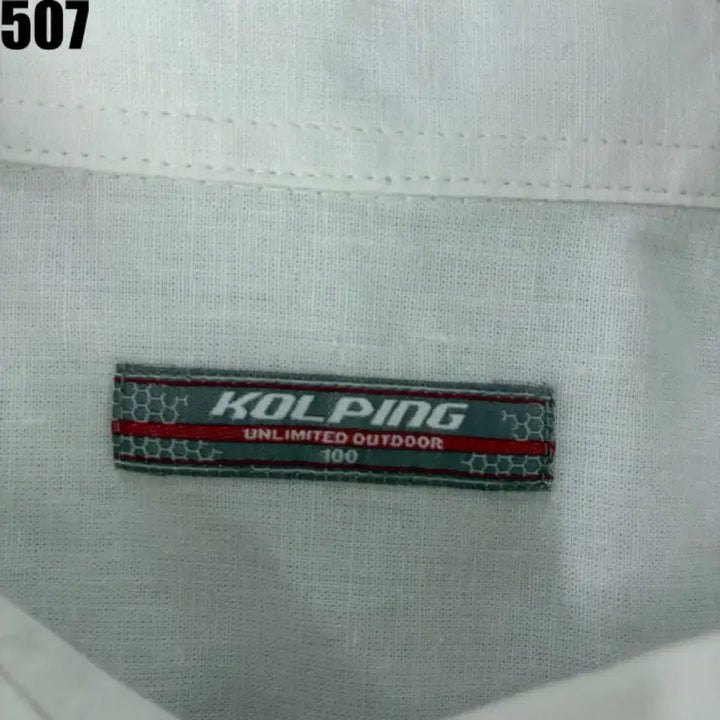 [BUNJANG] Golping White Long-Sleeve Shirt Size 100 / 골핑 화이트 남방 셔츠 긴팔 새상품 100