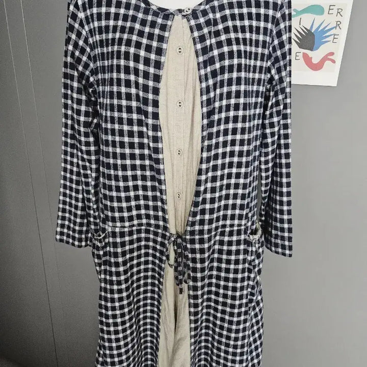 [BUNJANG] Checkered Layered Dress / 체크 레이어드 원피스