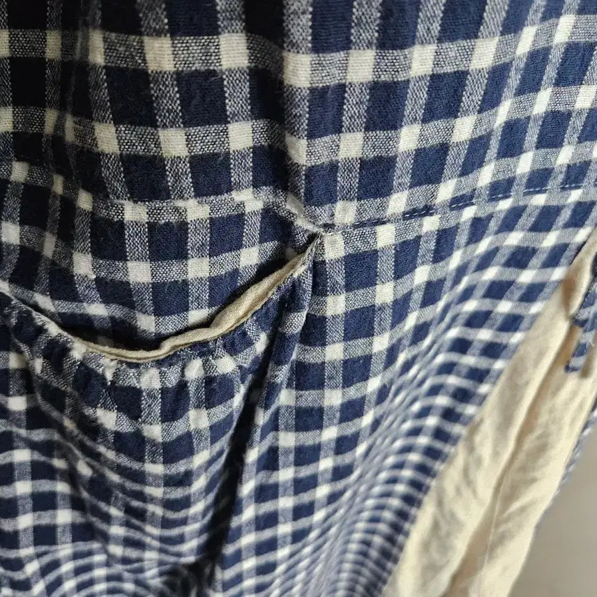 [BUNJANG] Checkered Layered Dress / 체크 레이어드 원피스
