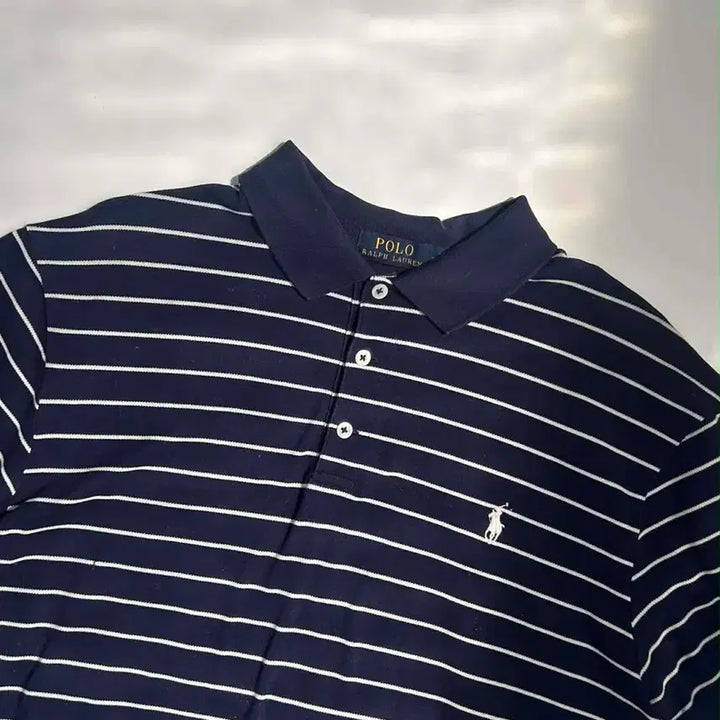 [BUNJANG] Polo Ralph Lauren Slim Fit Stretch Mesh Stripe Polo Shirt / [XL] 폴로 랄프로렌 슬림핏 스트레치 메쉬 스트라이프 폴로 셔츠 pk
