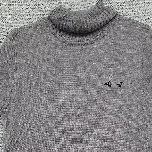 [BUNJANG] Louis Castel Grey Knit Short Sleeve Golf Top / 루이까스텔 그레이 골프 니트 반팔 90
