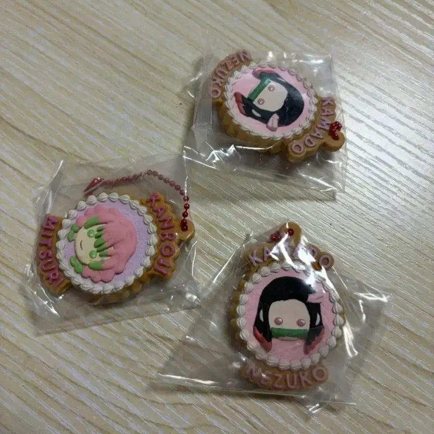 [BUNJANG] Demon Slayer Character Cookie Keychain Set / 귀멸의 칼날 캐릭터 쿠키 키링
