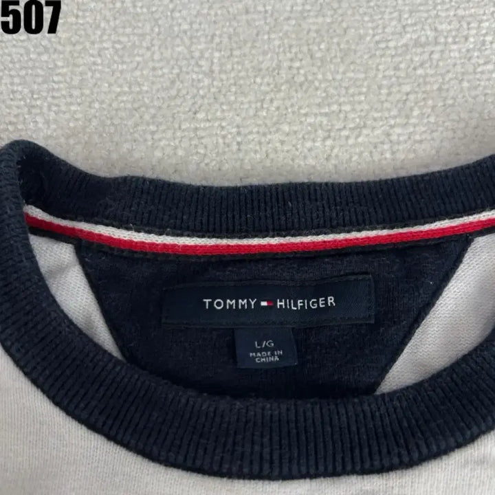 [BUNJANG] Tommy Hilfiger Striped Knit Long Sleeve T-Shirt L / 타미힐피거 스트라이프 니트 긴팔 티셔츠 L
