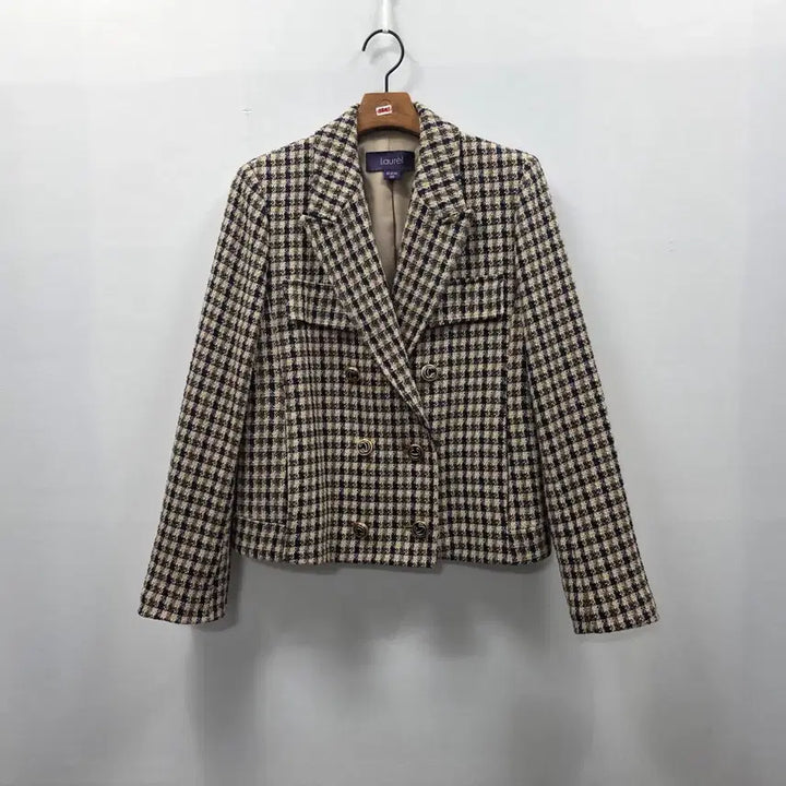 [BUNJANG] Laurel Check Tweed Double Jacket / 1647 Laurel 체크 트위드 더블자켓 55 클래식 하객룩 숏자켓