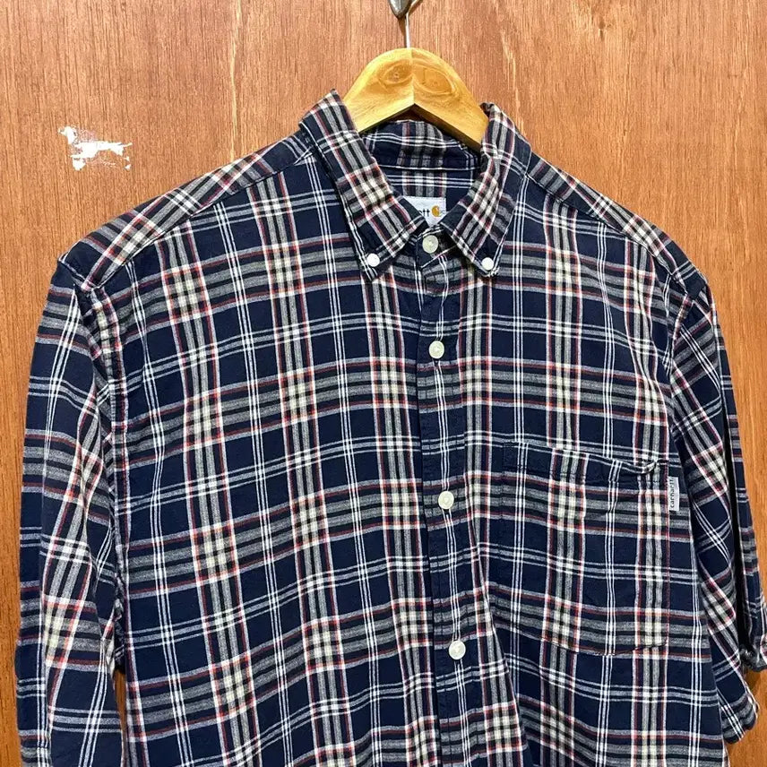 [BUNJANG] Carhartt Check Short Sleeve Shirt / (M) Carhartt 칼하트 체크 반팔 셔츠