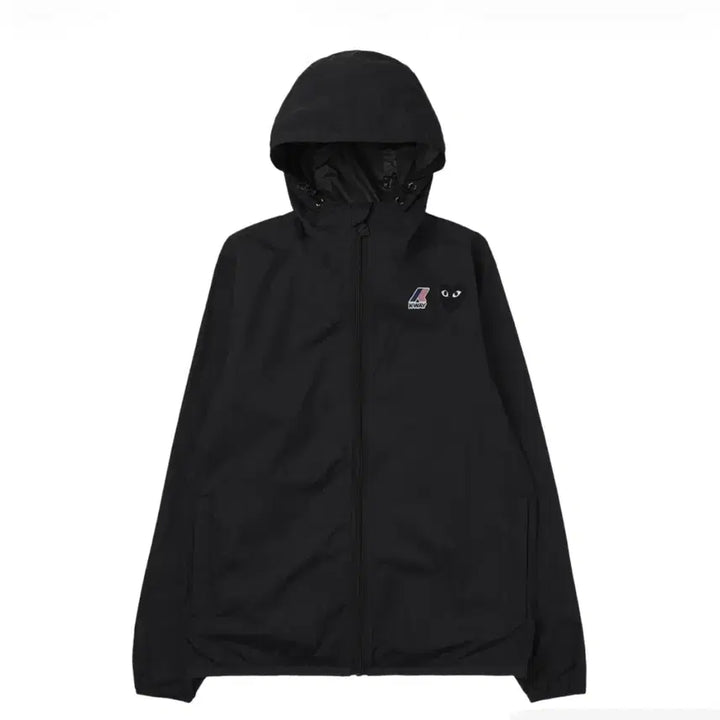 [BUNJANG] Comme des Garçons PLAY x K-Way Full Zip Jacket Black / 플레이 꼼데가르송 까웨 풀 집 자켓(블랙)