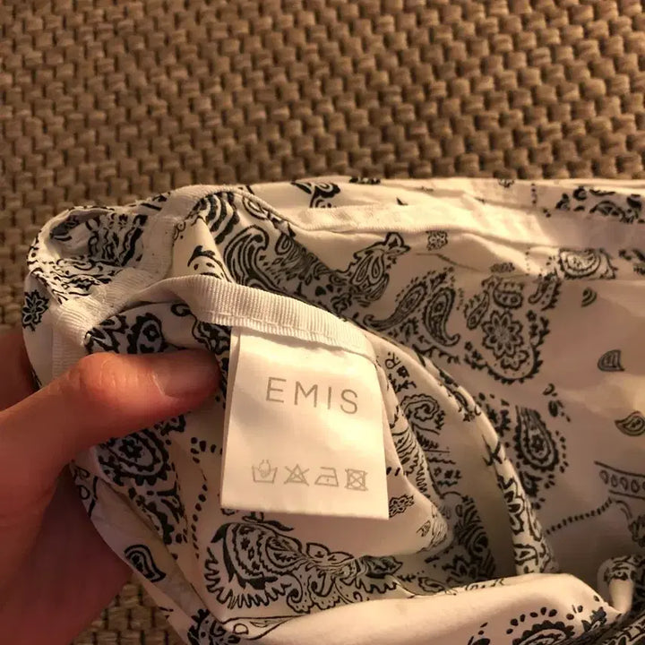 [BUNJANG] EMIS Paisley Eco Bag Ivory / EMIS 페이즐리 에코백 아이보리
