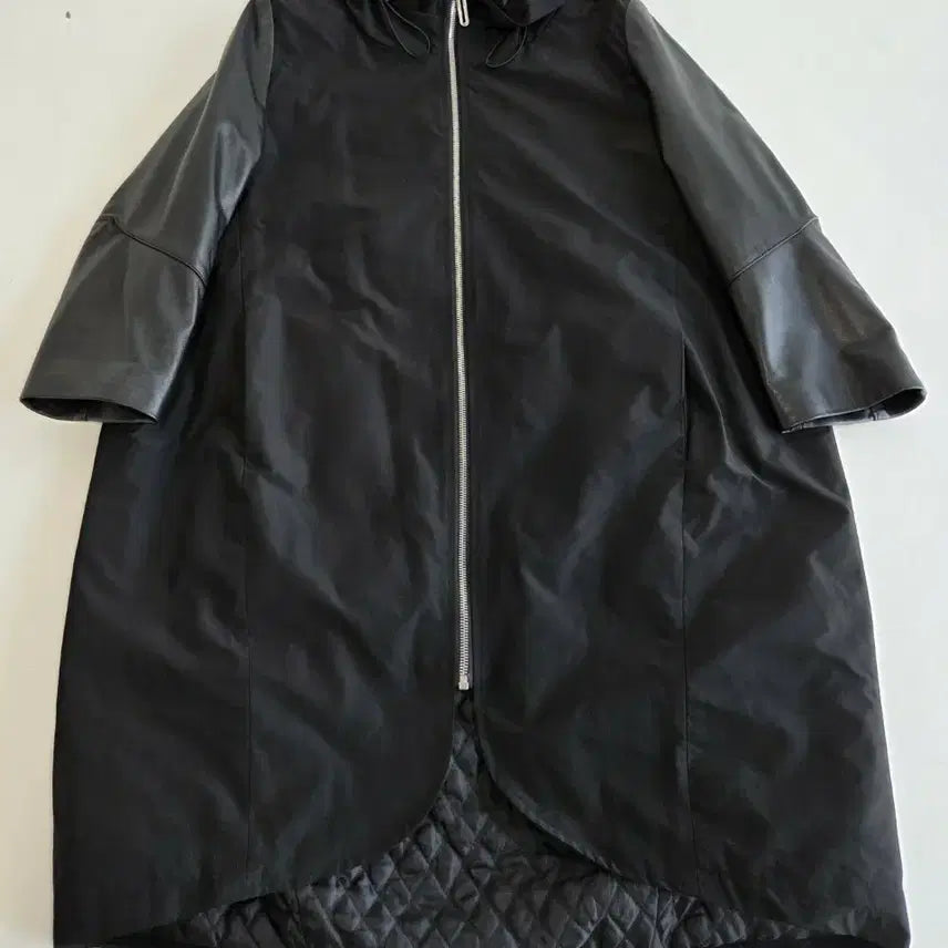 [BUNJANG] JIGOTT Black Long Leather Jacket / JIGOTT 블랙 롱 가죽 자켓 L(77)