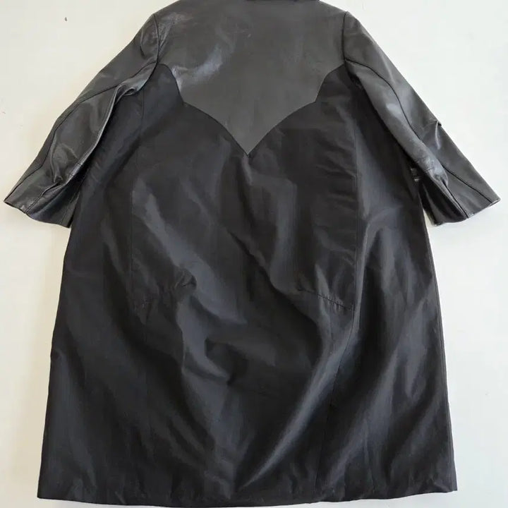 [BUNJANG] JIGOTT Black Long Leather Jacket / JIGOTT 블랙 롱 가죽 자켓 L(77)