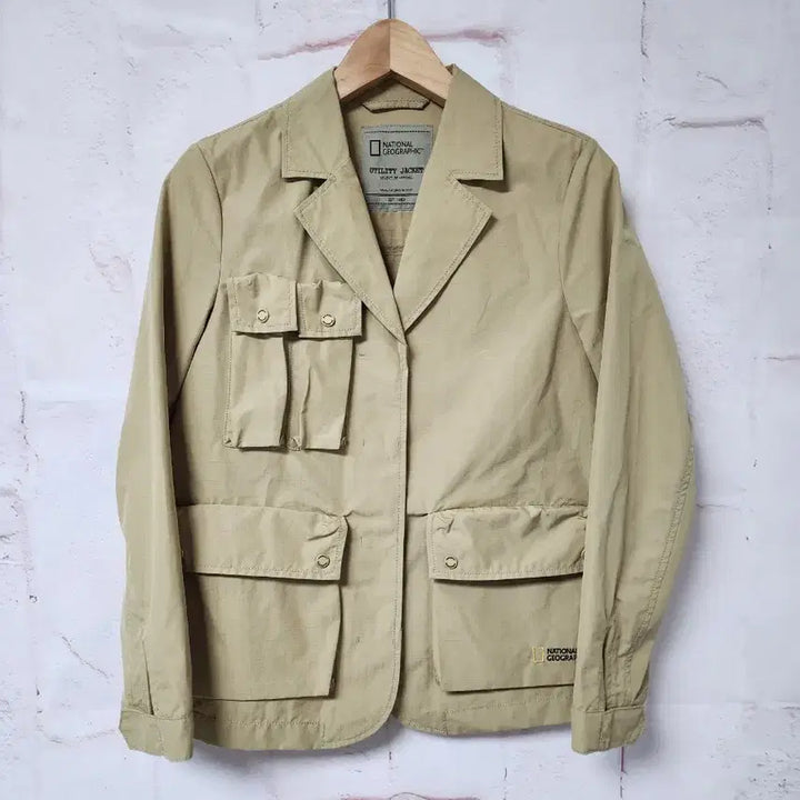 [BUNJANG] National Geographic Beige Utility Jacket / 내셔널지오그래픽 유틸리티 자켓 베이지