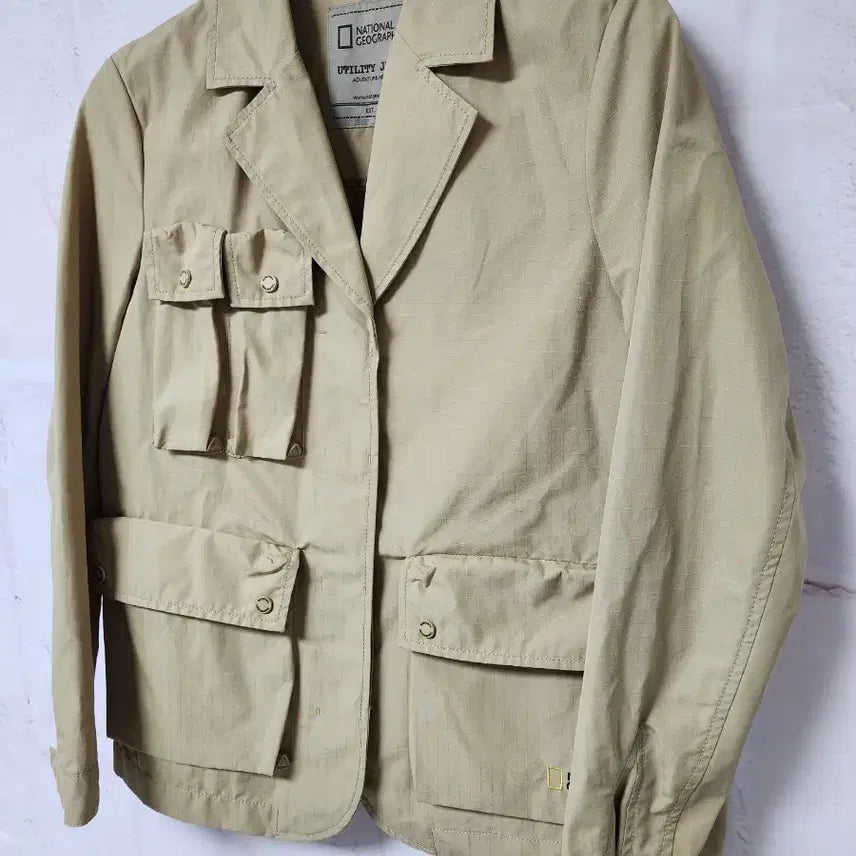 [BUNJANG] National Geographic Beige Utility Jacket / 내셔널지오그래픽 유틸리티 자켓 베이지