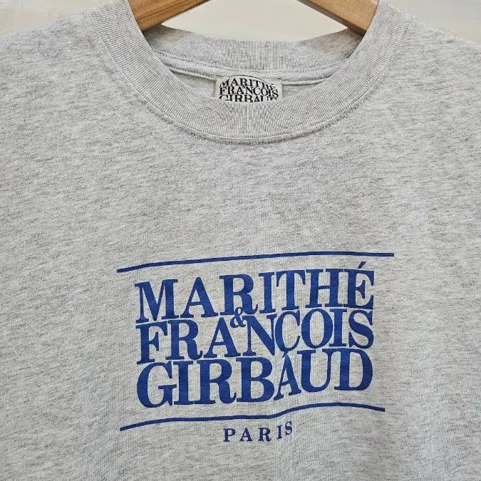[BUNJANG] Marithe Francois Girbaud Heather Grey Short Sleeve T-Shirt / 마리떼 프랑소와 저버 헤더그레이 반팔 티셔츠