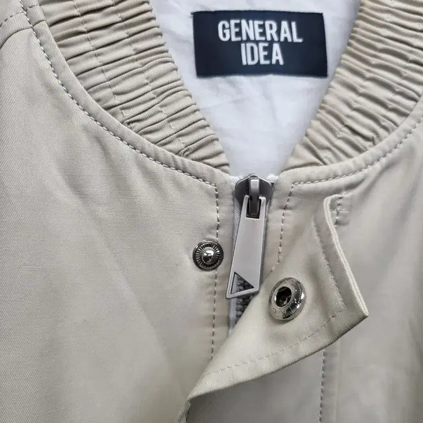 [BUNJANG] General Idea Beige Bomber Jacket / 제너럴아이디어 베이지 봄버 자켓가슴60 기장70