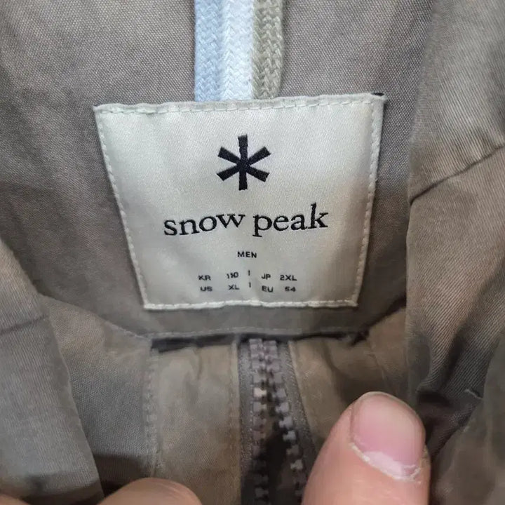 [BUNJANG] Snow Peak Cotton Anorak Hooded Jumper Jacket XXL / 스노우피크 코튼 아노락 후드점퍼 자켓 xxl