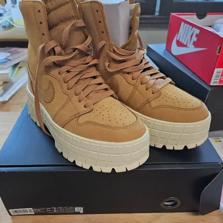 [BUNJANG] Nike Jordan Elevate High Sneakers Brown / 나이키 조던 Elevate 하이 스니커즈 브라운