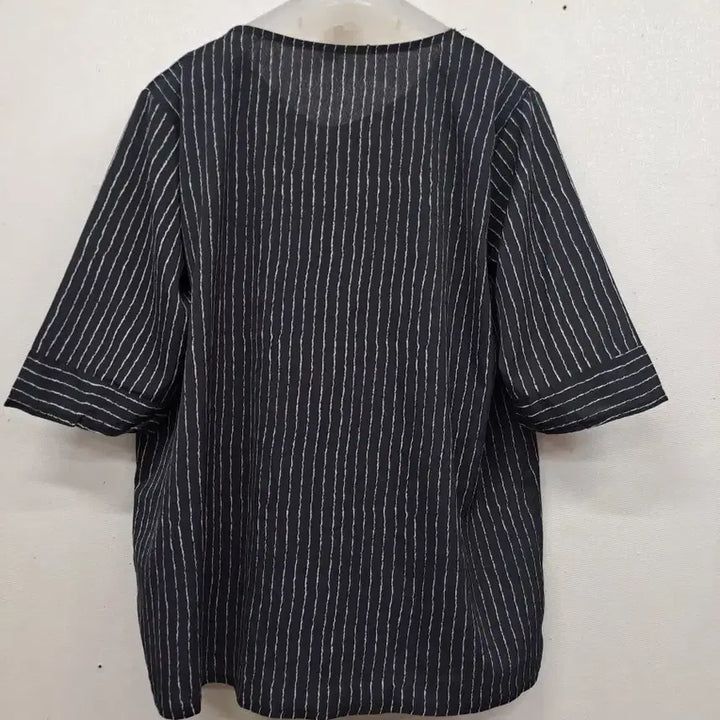 [BUNJANG] Stripe Chiffon Shirt Size 66 / 스트라이프 쉬폰셔츠66
