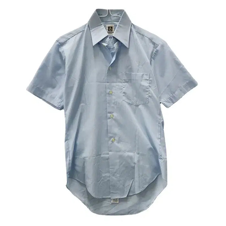 [BUNJANG] DAIMARU Vintage Classic Light Blue Short Sleeve Shirt M / DAIMARU 빈티지 클래식 라이트 블루 반팔 셔츠 M