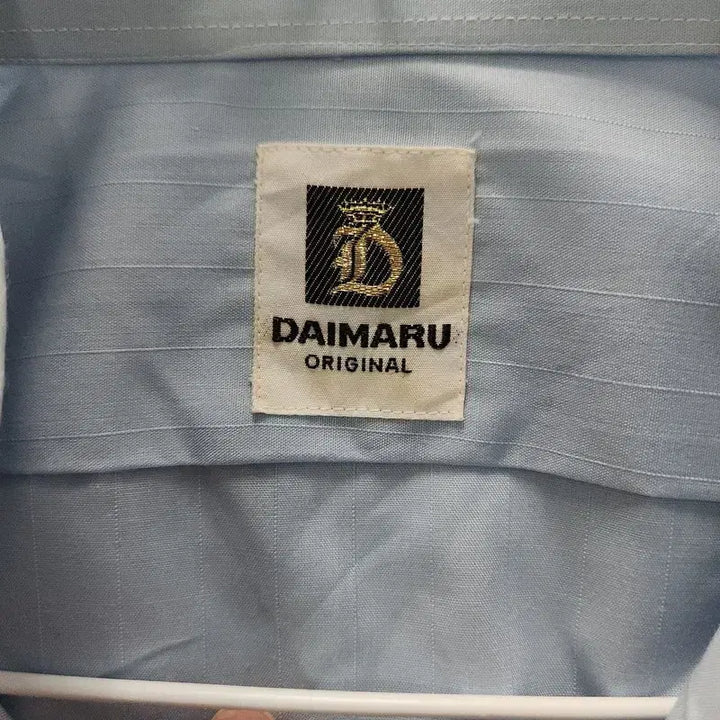 [BUNJANG] DAIMARU Vintage Classic Light Blue Short Sleeve Shirt M / DAIMARU 빈티지 클래식 라이트 블루 반팔 셔츠 M