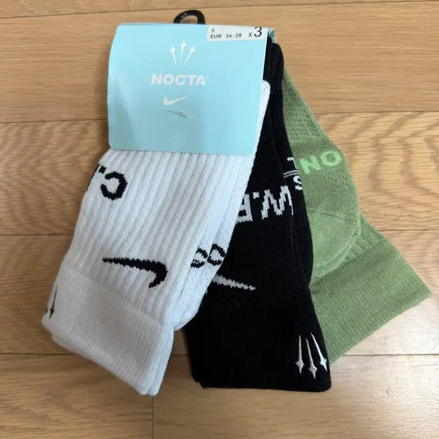 [BUNJANG] Nike x NOCTA Crew Socks 3-Pack Multicolor / [S] 나이키 x NOCTA 녹타 크루 삭스 양말 멀티컬러 3PACK