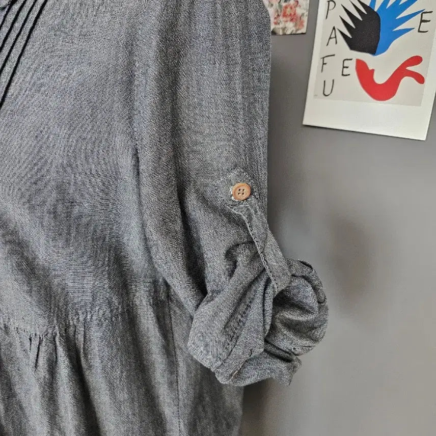 [BUNJANG] Vintage 3/4 Sleeve Blouse / 빈티지 칠부 블라우스