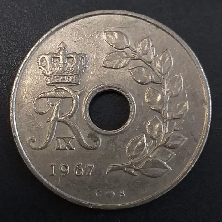 [BUNJANG] 1967 Denmark 25 Ore Coin / 1967년 덴마크 25오레 동전 w860