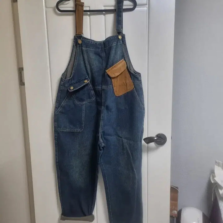 [BUNJANG] Denim Overall Pants Vintage Style / 데님 멜빵 배기스탈바지 빈티지 스타일