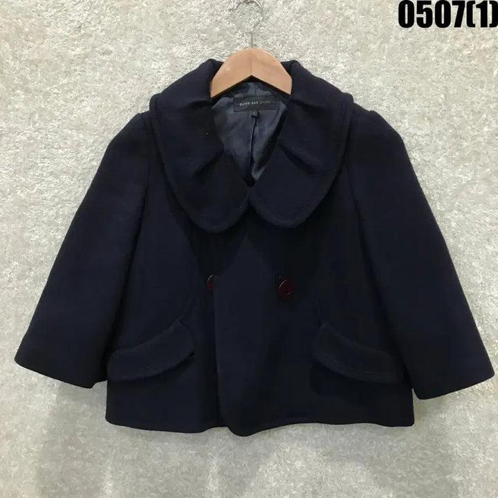 [BUNJANG] Olive des Olive Navy Cape Coat (Size S) / 올리브데올리브 네이비 케이프 코트 s
