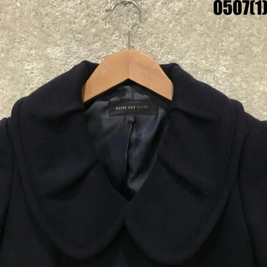 [BUNJANG] Olive des Olive Navy Cape Coat (Size S) / 올리브데올리브 네이비 케이프 코트 s