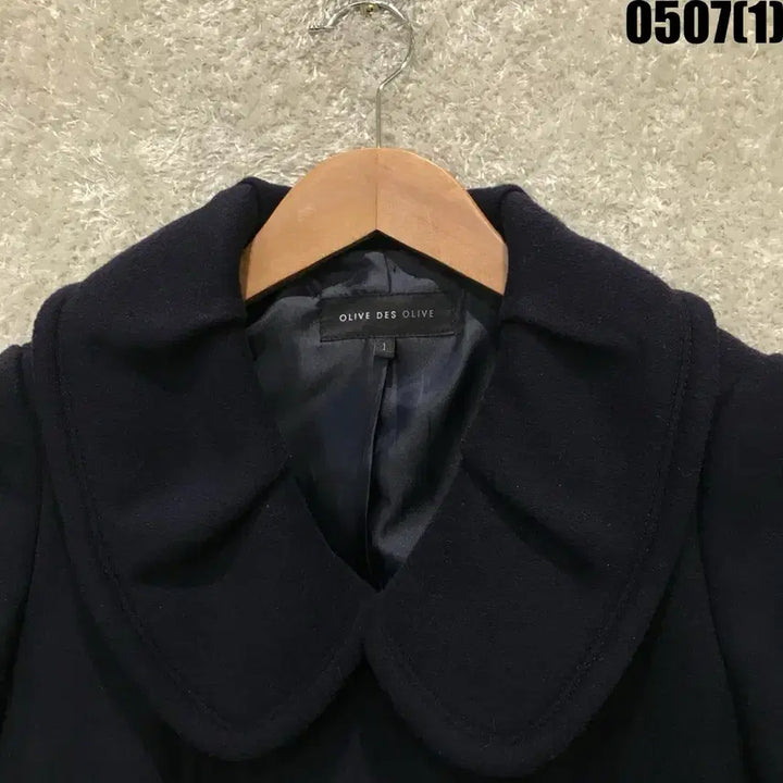 [BUNJANG] Olive des Olive Navy Cape Coat (Size S) / 올리브데올리브 네이비 케이프 코트 s