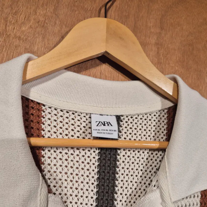 [BUNJANG] ZARA Knit Mesh Cardigan / ZARA 자라 카라 니트 메쉬 L (번703