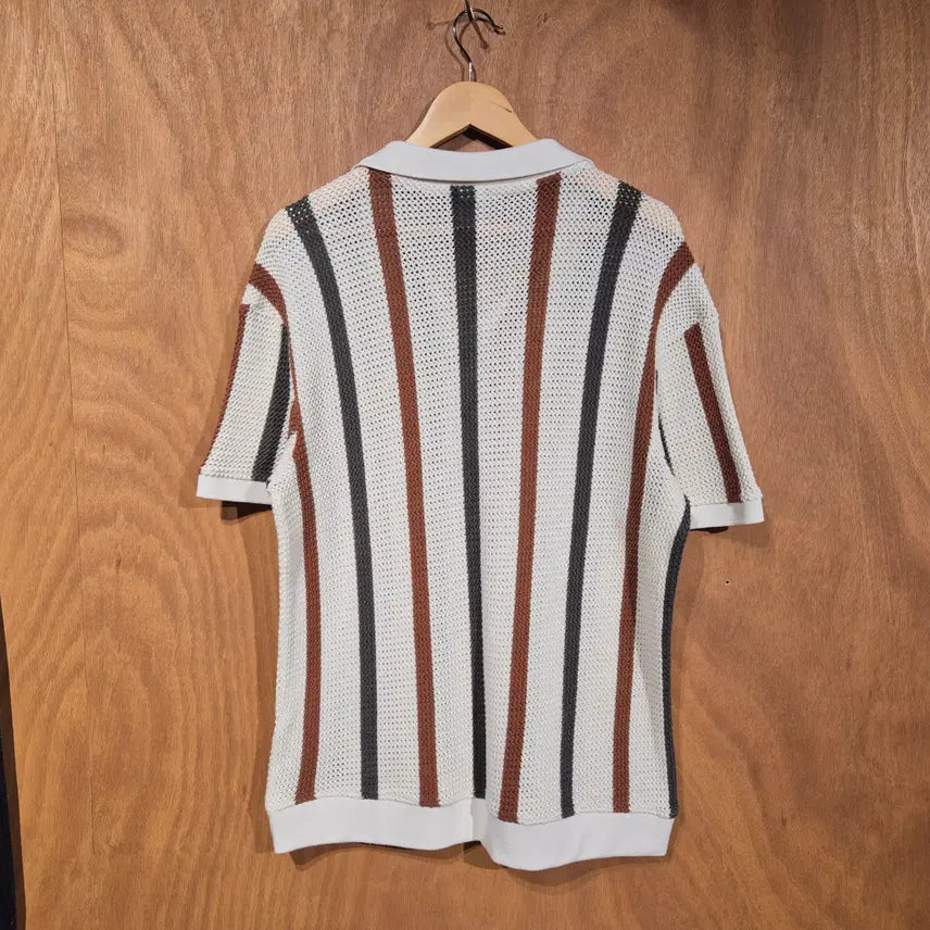 [BUNJANG] ZARA Knit Mesh Cardigan / ZARA 자라 카라 니트 메쉬 L (번703