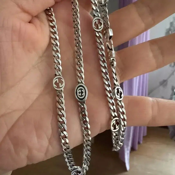 [BUNJANG] Gucci Silver Necklace / 구찌 패션 실버 목걸이