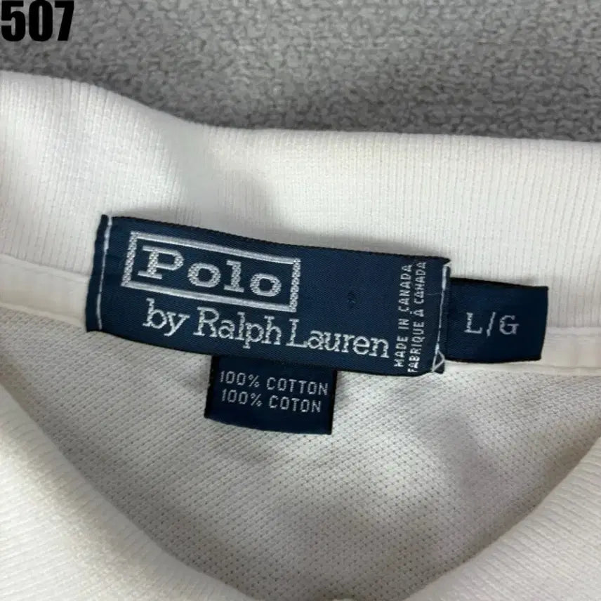 [BUNJANG] Polo Ralph Lauren White Short Sleeve Polo Shirt L / 폴로 랄프로렌 화이트 반팔 카라티 L