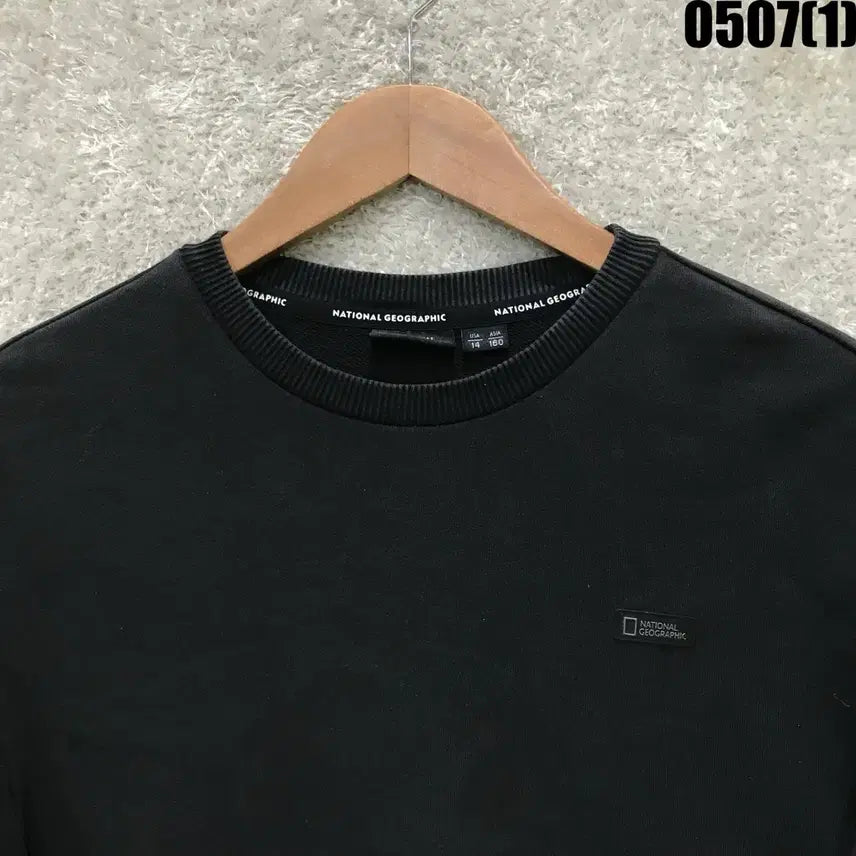 [BUNJANG] National Geographic Black Sweatshirt S / 내셔널지오그래픽 블랙 맨투맨 티셔츠 s