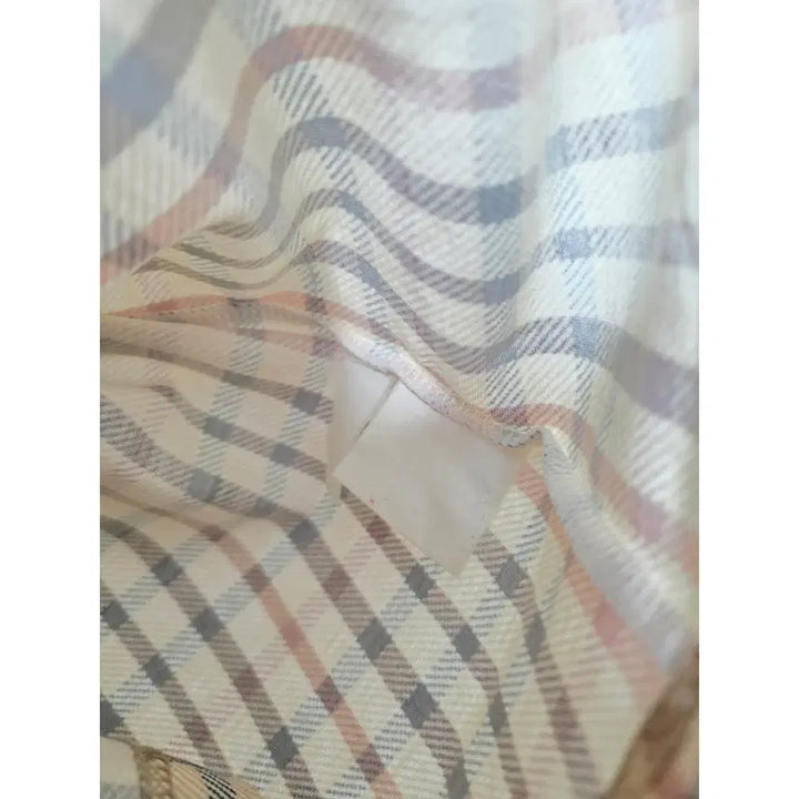 [BUNJANG] DAKS Check Collar Short Sleeve T-shirt / L 닥스 DAKS 체크 카라 반팔 티 D123