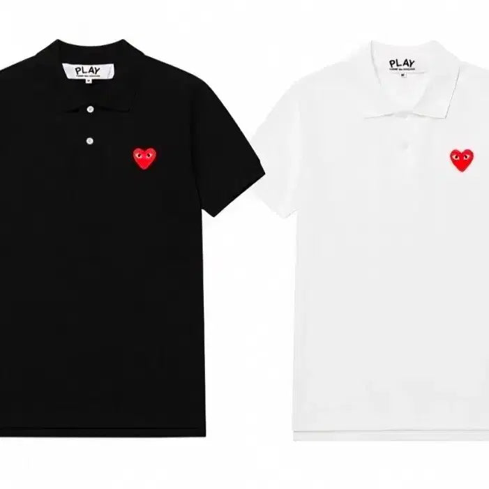 [BUNJANG] Comme des Garçons Polo Shirt Black/White / 꼼데가르송 카라티 블랙/화이트