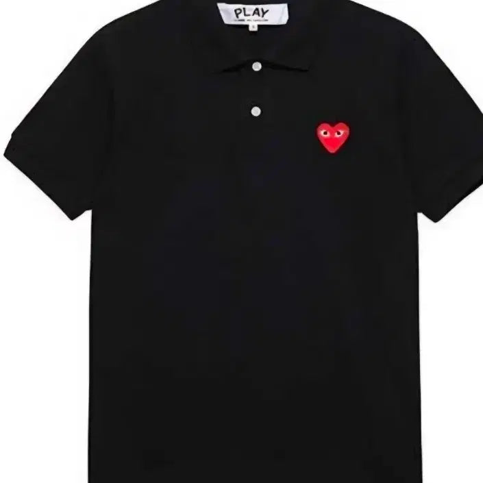 [BUNJANG] Comme des Garçons Polo Shirt Black/White / 꼼데가르송 카라티 블랙/화이트