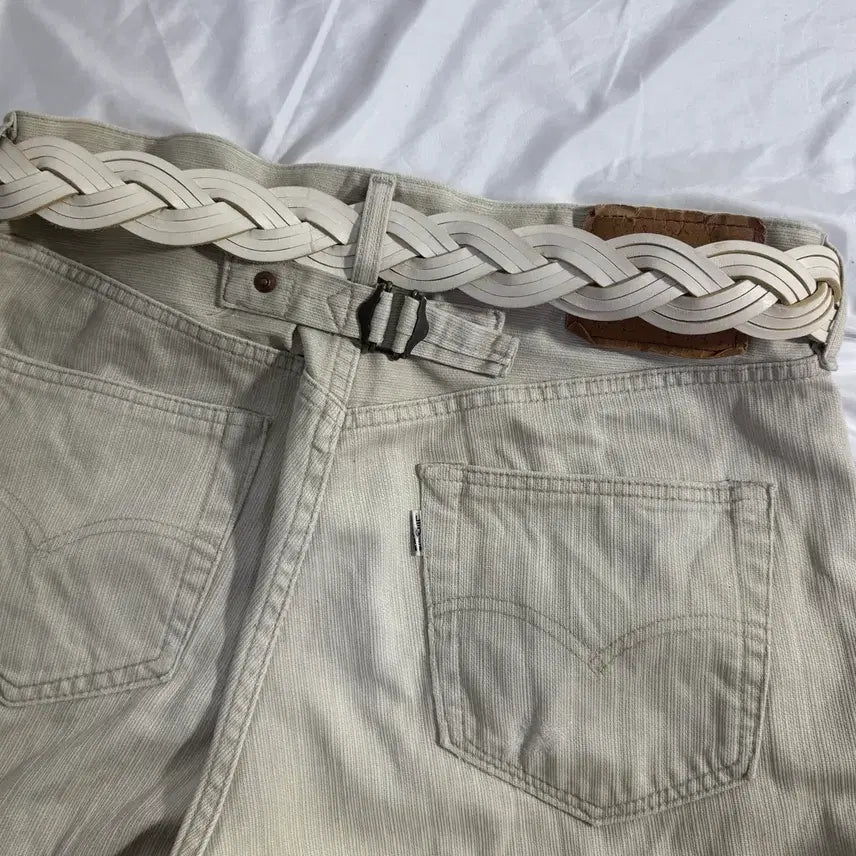 [BUNJANG] Indivi Woven Leather Belt / Indivi 위빙 레더 벨트