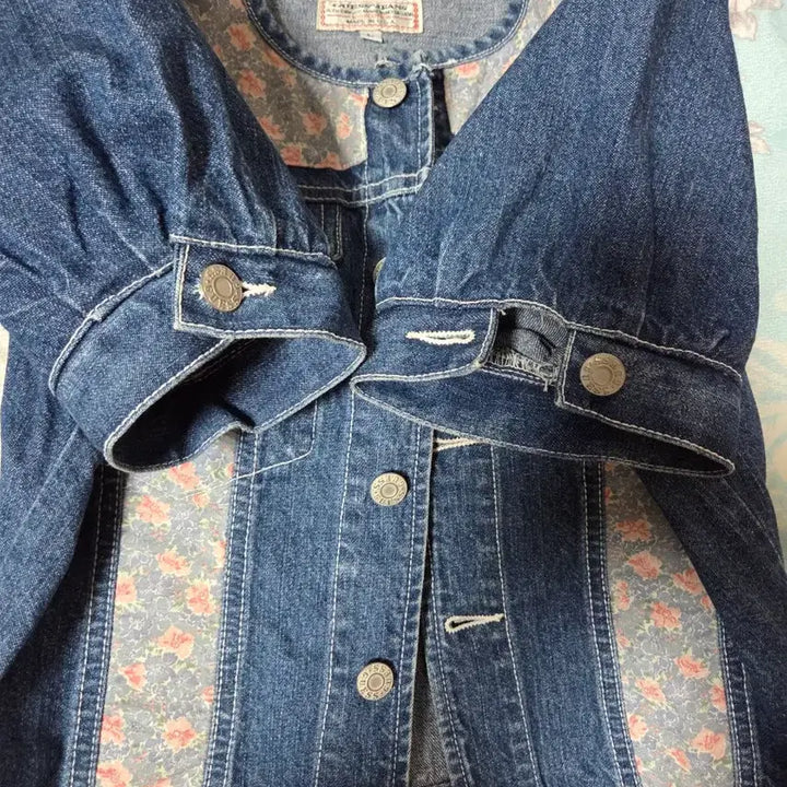 [BUNJANG] Guess Georges Marciano Short Sleeve Denim Jacket L / 게스 GEORGES MARCIANO 반팔 청자켓 L