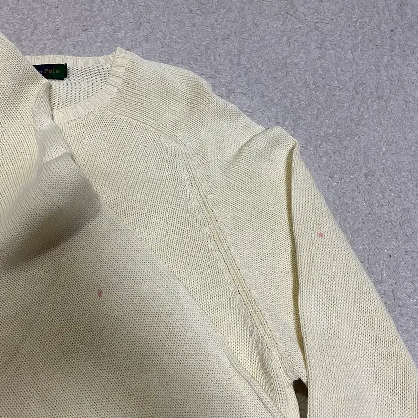 [BUNJANG] Beanpole Ivory Knit Sweater Size 105 / 빈폴 아이보리 니트 스웨터 105