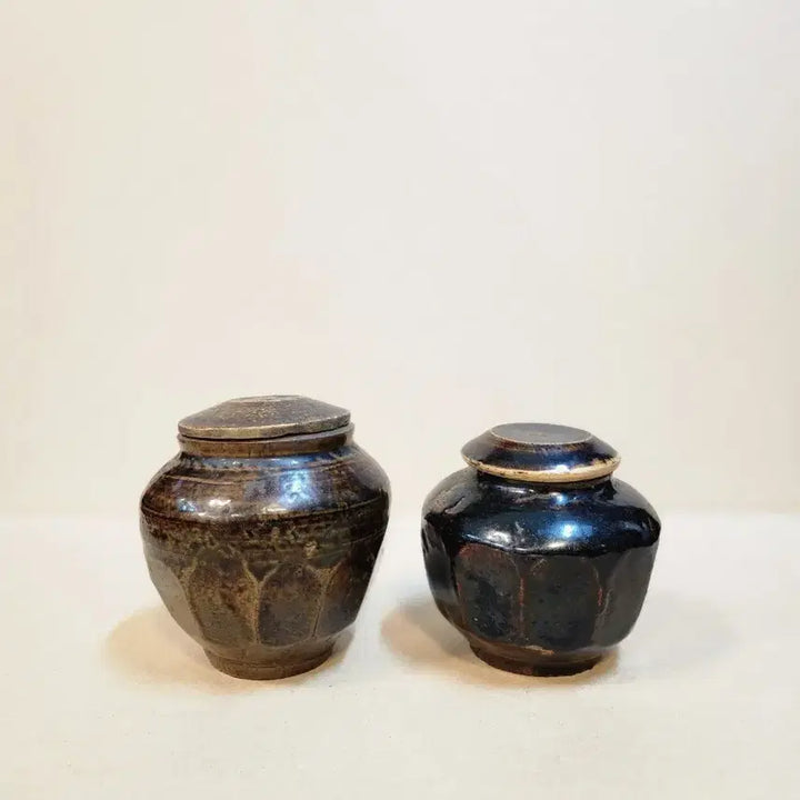 [BUNJANG] Joseon Dynasty Stoneware Honey Pot (Small) / 석간주꿀단지