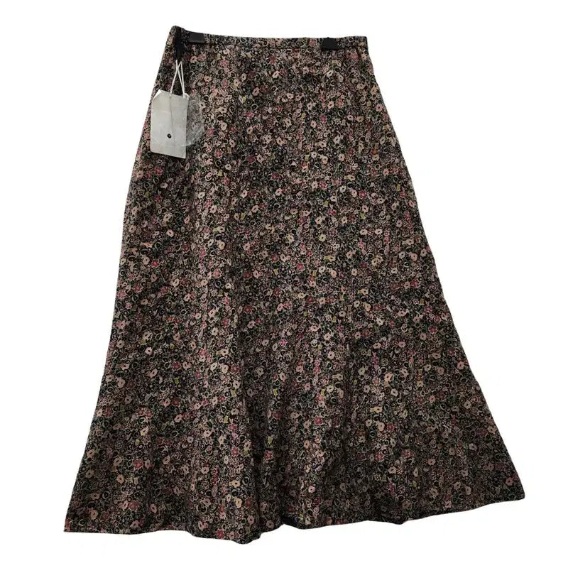 [BUNJANG] Mini Flower Flare Long Skirt (Made in Japan) / [새상품] 미니플라워 플레어 롱스커트 MADE IN JAPAN