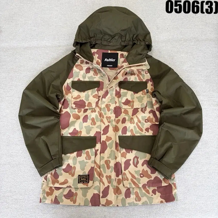 [BUNJANG] Feltics Camouflage Hooded Jacket / M Feitics 카모플라쥬 후드 자켓 0506(3)